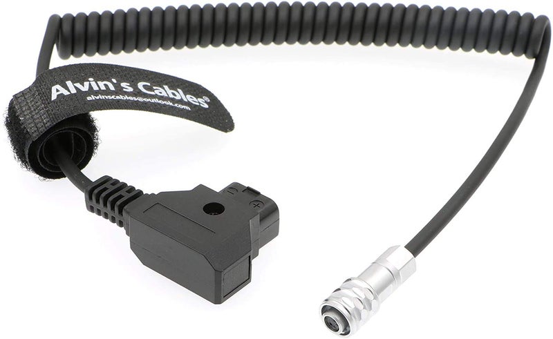 Alvin's Cables BMPCC 4K 6K to D Tap Power Cable for Blackmagic Pocket Cinema Camera 4K| 6K| pro Weipu 2 Pin Female to P Tap Coiled Cable - Image 1